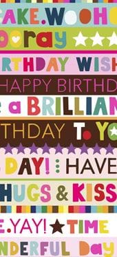 Birthday Wishes Tissue Paper - 4 Sheets