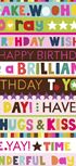 Birthday Wishes Tissue Paper - 4 Sheets