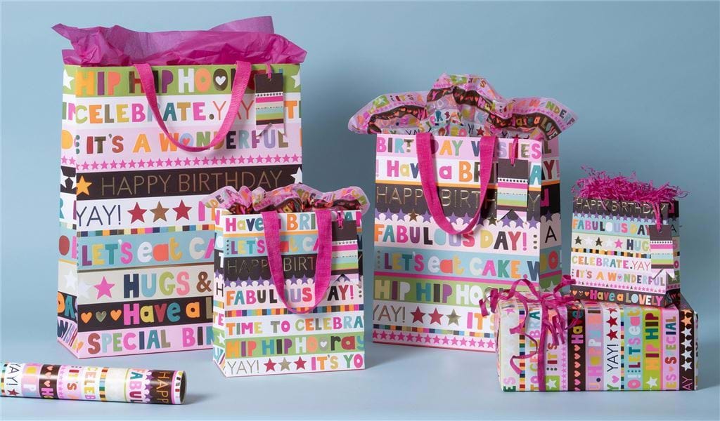 Birthday Wishes Tissue Paper - 4 Sheets