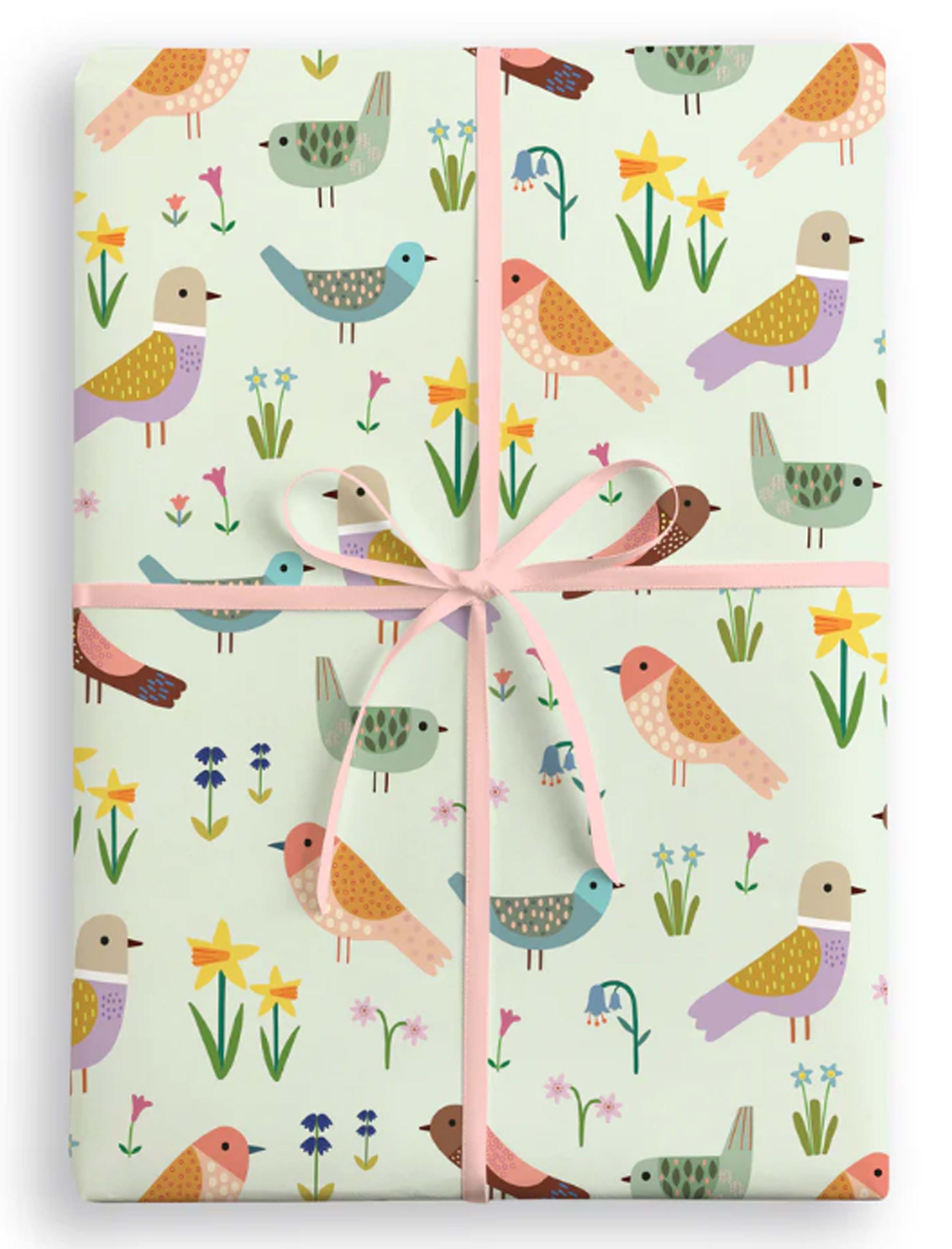 Spring Birds Wrapping Paper