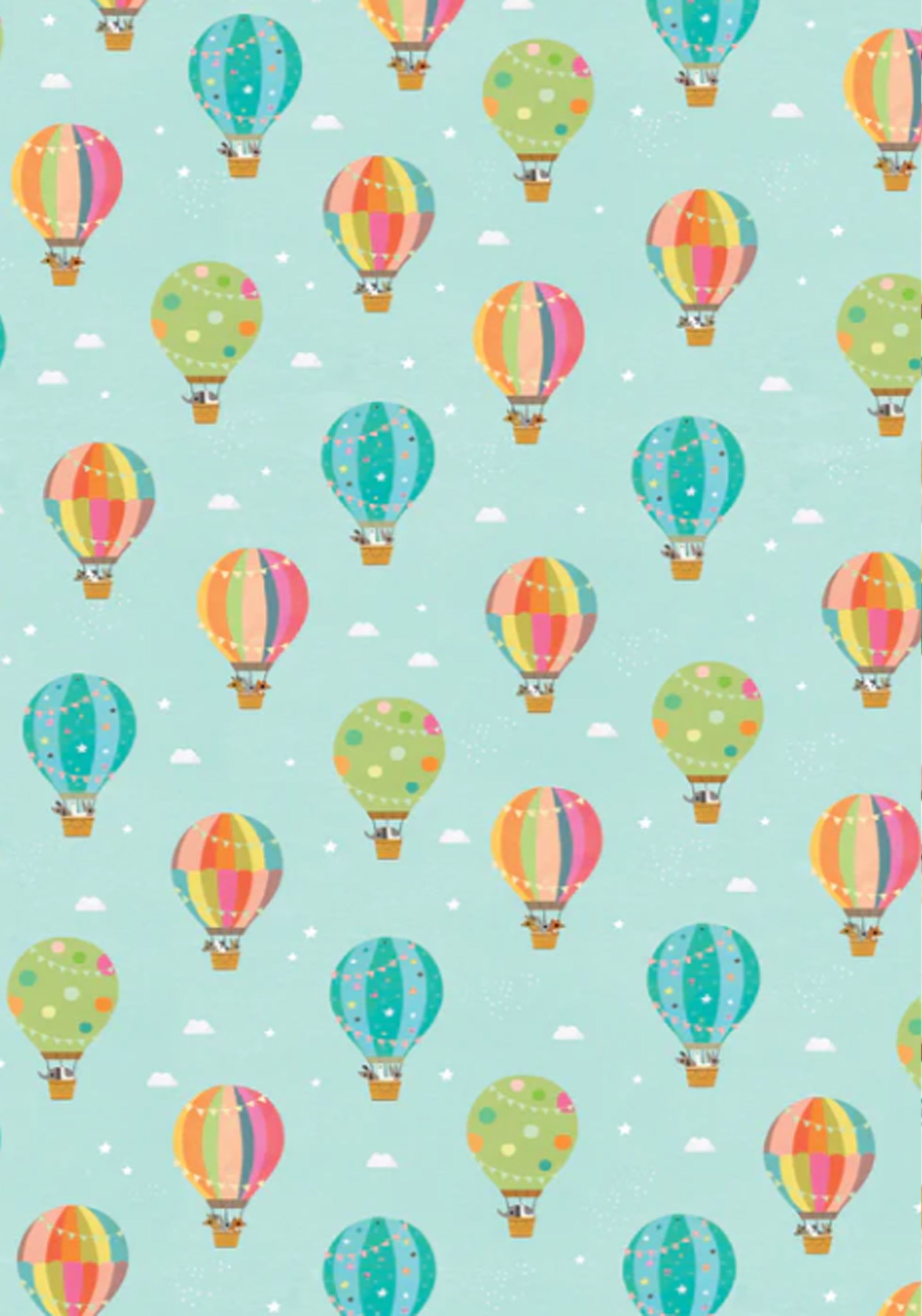 Hot Air Balloons Wrapping Paper