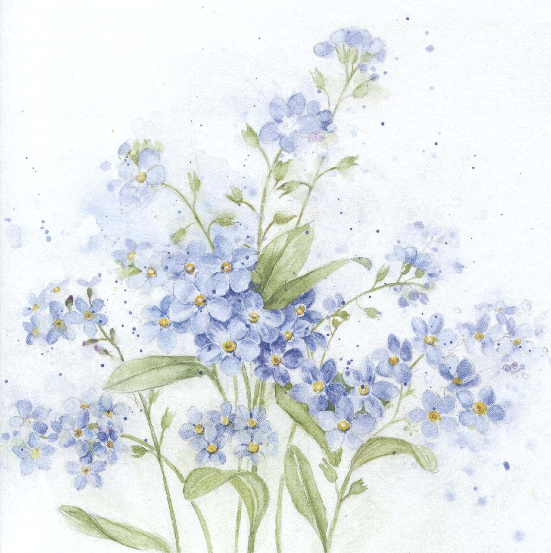 Forget Me Not Greeting Card