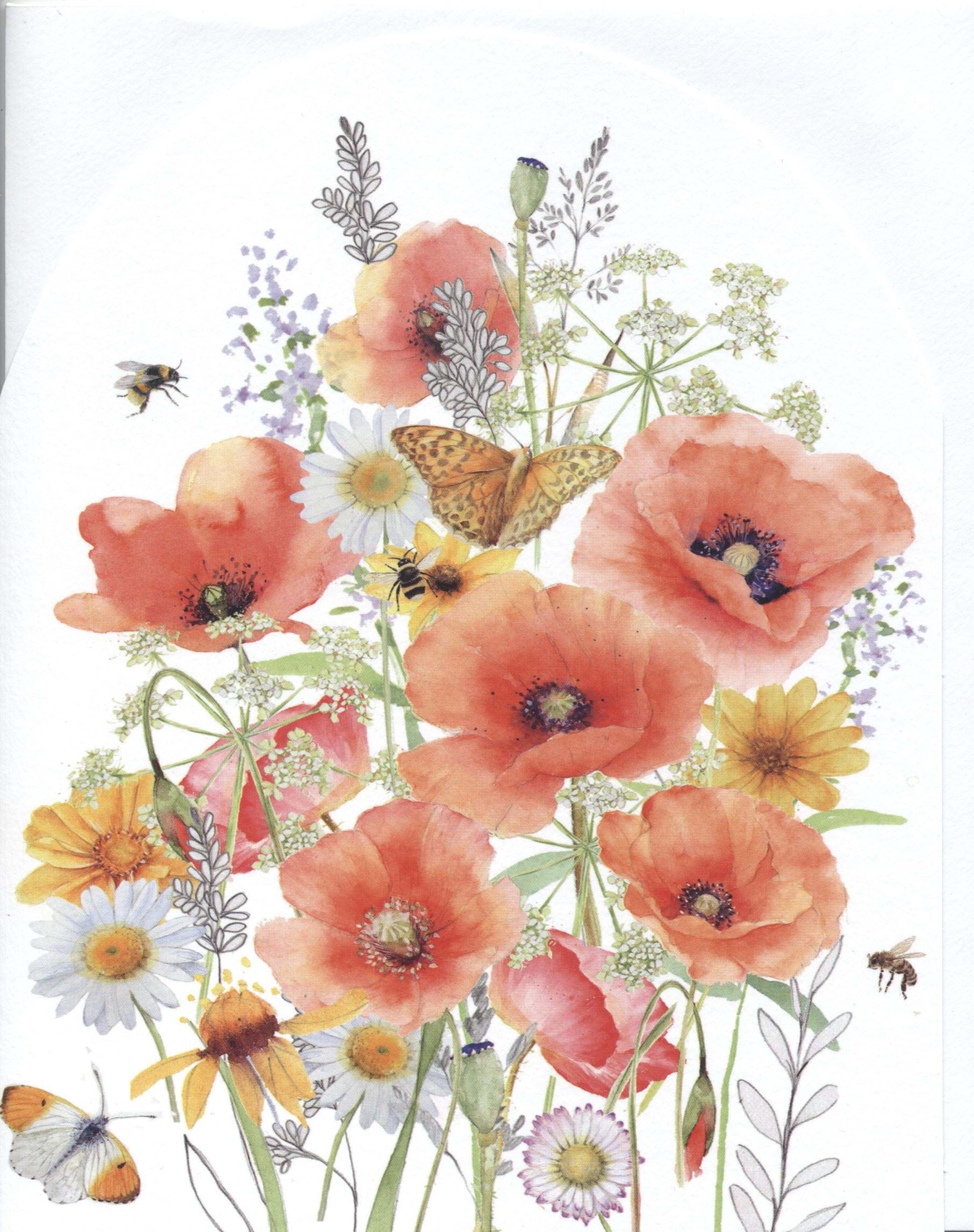 Poppies Greeting Card