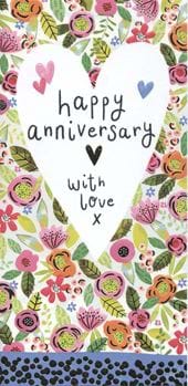 Flowers Anniversary Card