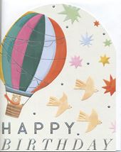 Hot Air Balloon Birthday Card