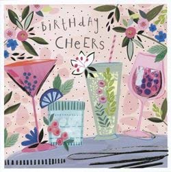 Cocktails Birthday Card