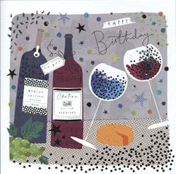 Wine Birthday Card