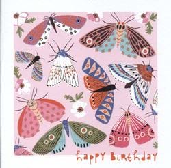 Colourful Butterflies Birthday Card