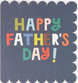 Blue Scallop Happy Father's Day Card