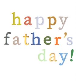 Colourful Text Father's Day Card