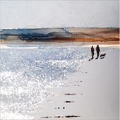 Beach Stroll Greeting Card