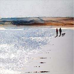 Beach Stroll Greeting Card