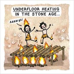 Underfloor Heating Birthday Card