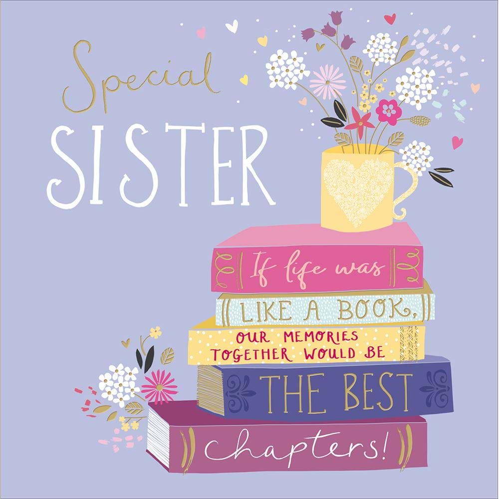 The Best Chapters Sister Birthday Card