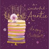 Cake Auntie Birthday Card