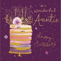 Cake Auntie Birthday Card