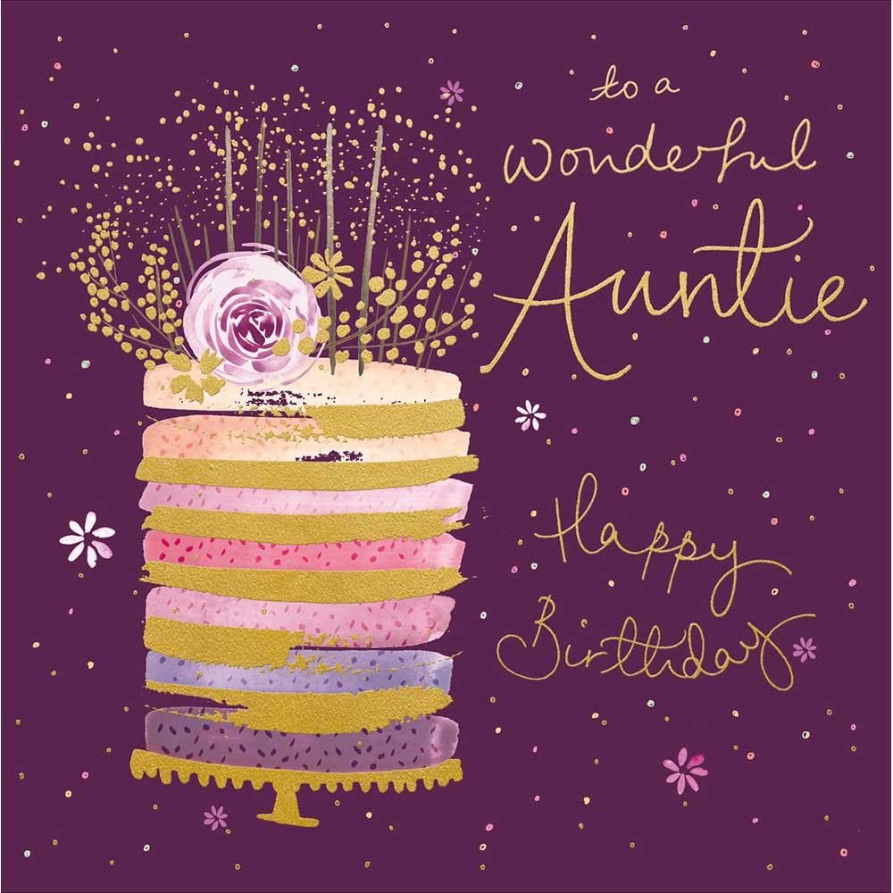 Cake Auntie Birthday Card