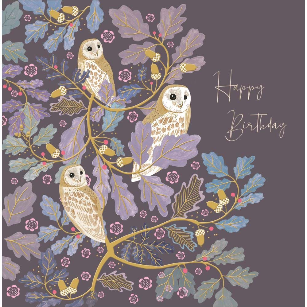 Owls Birthday Card