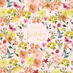 Pretty Floral Birthday Card