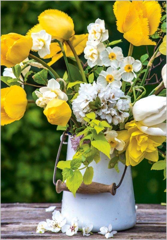 Spring Flowers Birthday Card