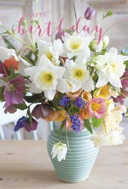 Spring Daffodils Birthday Card