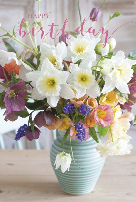 Spring Daffodils Birthday Card