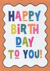 Neon Birthday Card