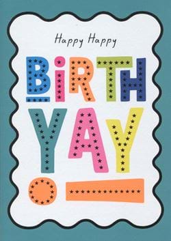 Happy BirthYAY Birthday Card