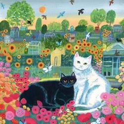 Allotment Cats Greeting Card