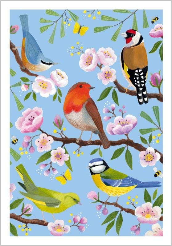 British Garden Birds Greeting Card