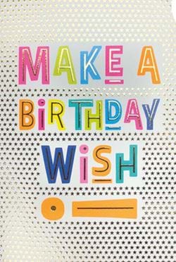 Make A Wish Birthday Card