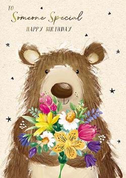Bear Someone Special Birthday Card
