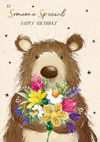 Bear Someone Special Birthday Card
