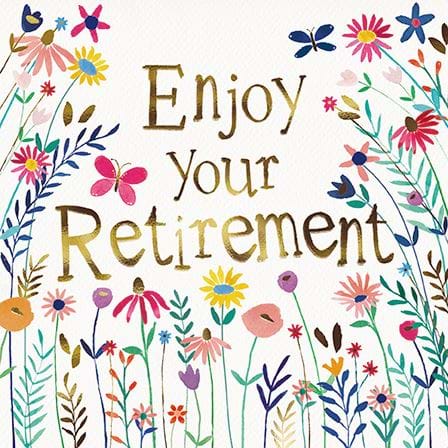 Flowers Retirement Card