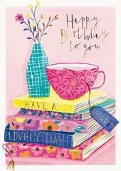 Books and Tea Birthday Card