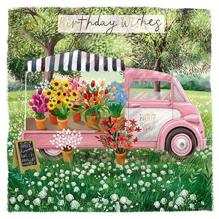 Flower Van Birthday Card