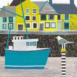 Harbour Wall Greeting Card
