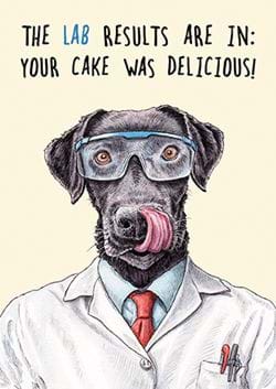 Lab Results Birthday Card