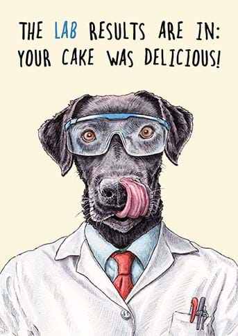 Lab Results Birthday Card