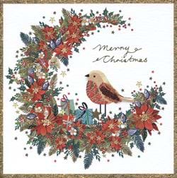 Fancy Robin Christmas Card
