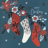 Stockings Christmas Card