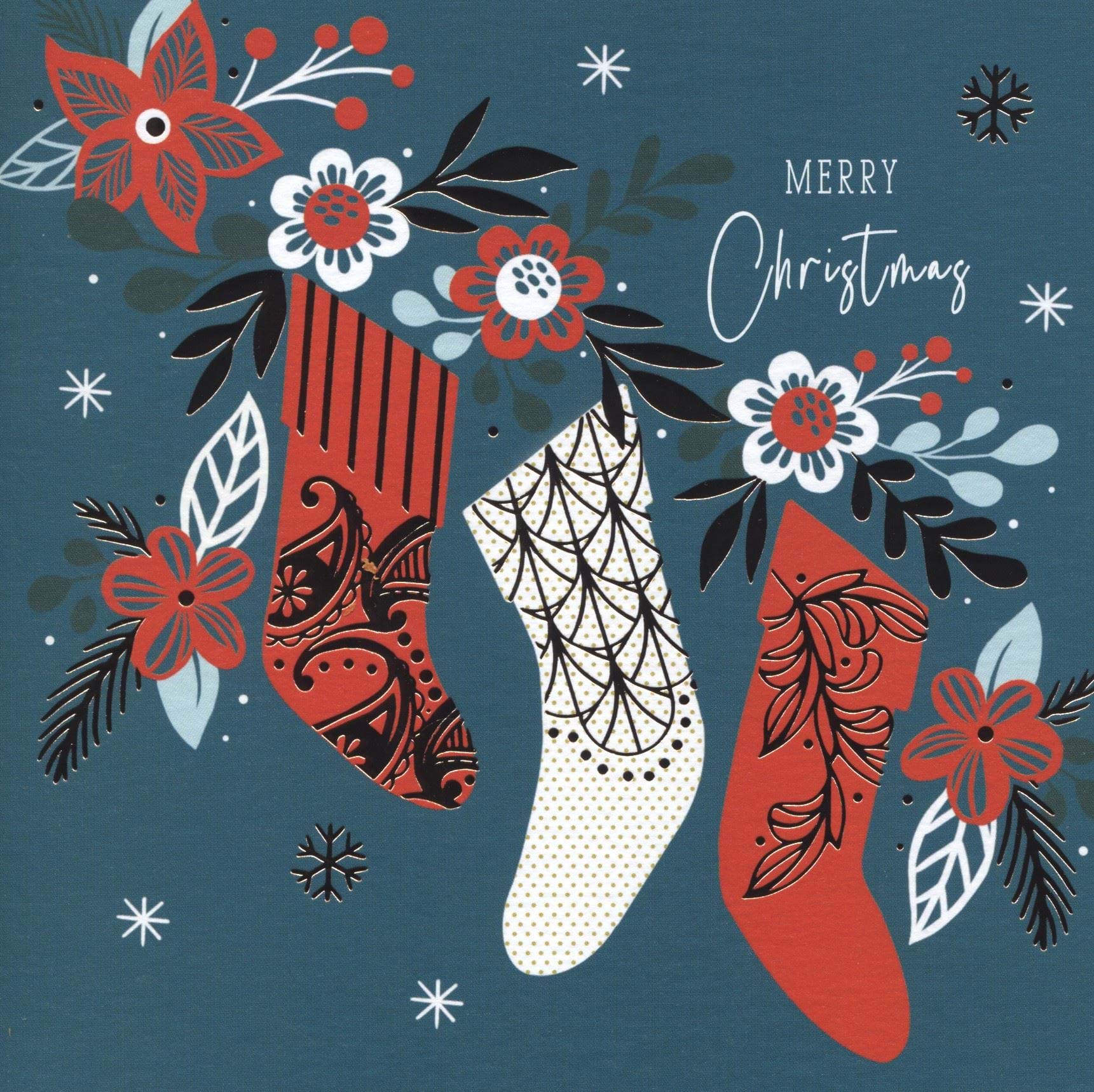 Stockings Christmas Card