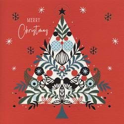 Red Tree Christmas Card