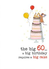 Big Cake 60th Birthday Card