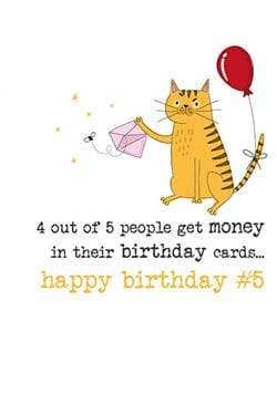 4 Out of 5 Birthday Card