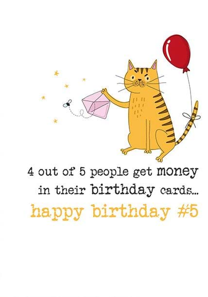 4 Out of 5 Birthday Card