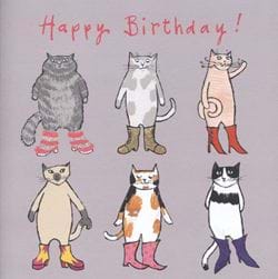 Party Boots Birthday Card