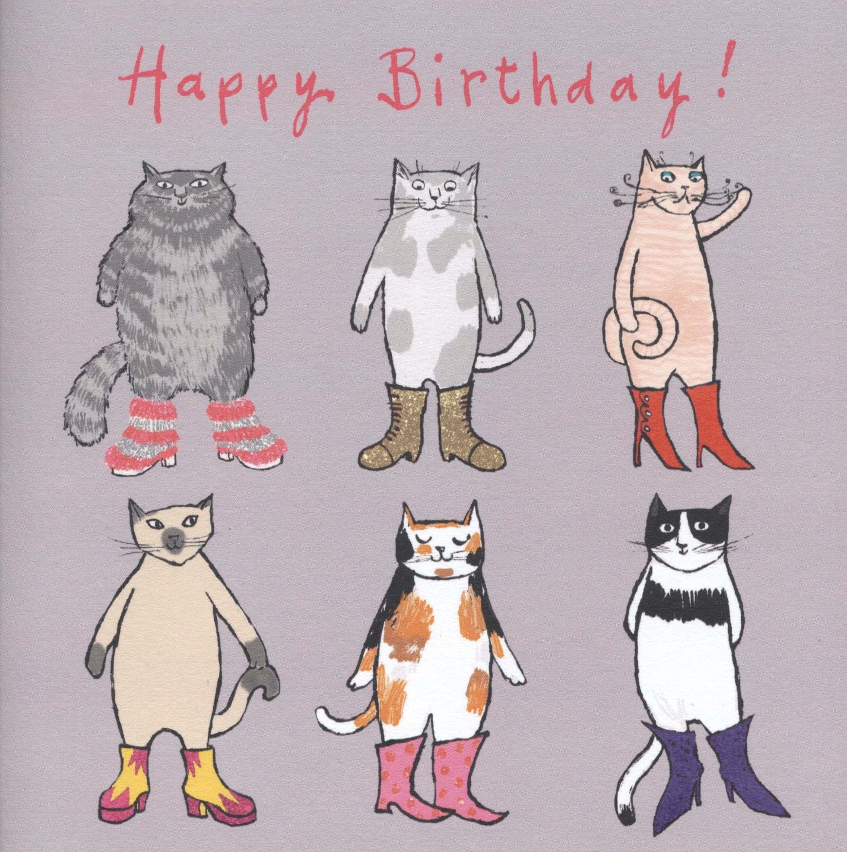 Party Boots Birthday Card