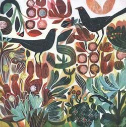 Two Blackbirds Greeting Card