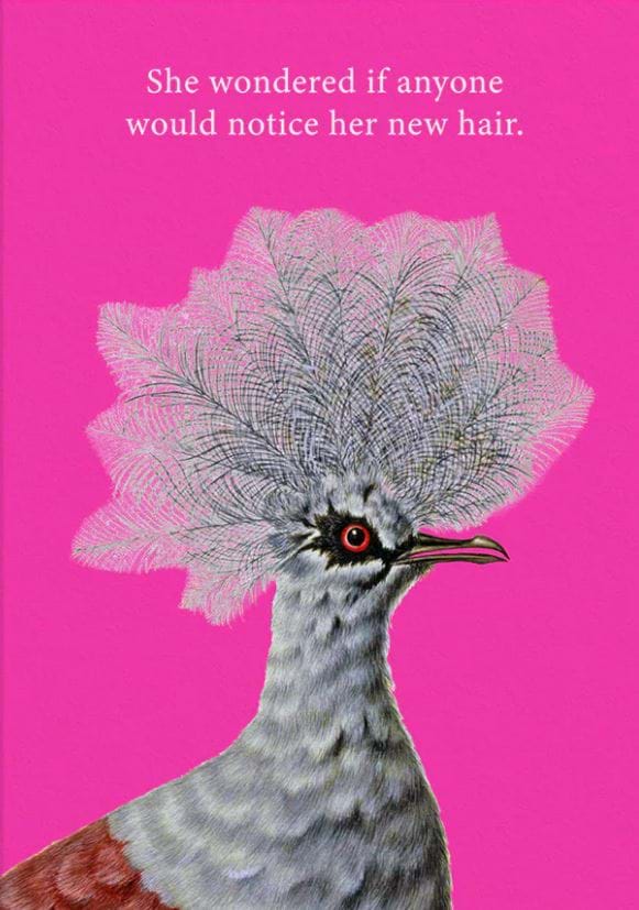 New Hair Birthday Card